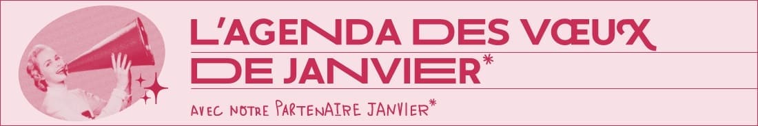 Bandeau-Agenda-Janvier Agenda des voeux Les Indiscretions 2022 - Janvier