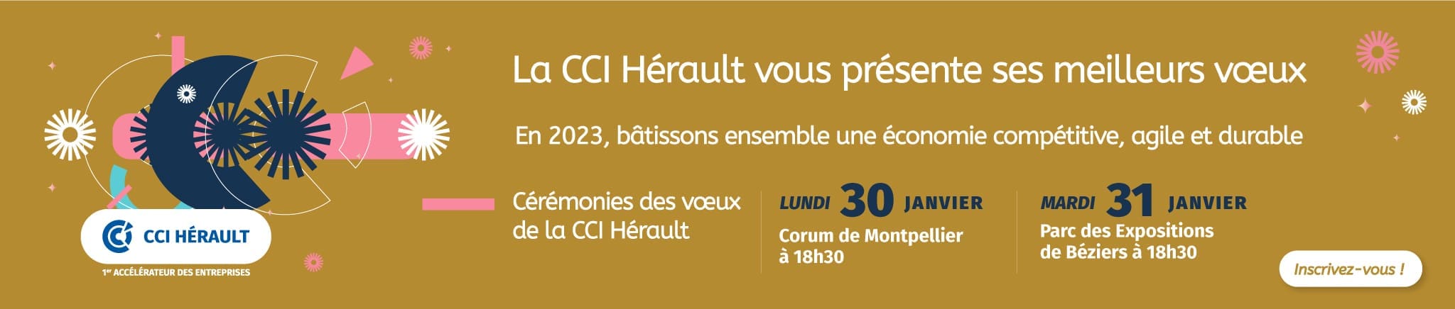 Bandeau-2-CCI-VOEUX-16-janvier-2023 Bandeau BLUE Invest in Cap d'Agde Sete janvier 2023 Les Indiscretions